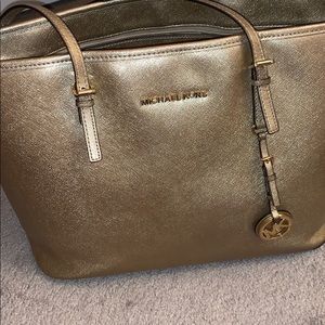 Gold Michael Kira tote bag